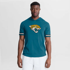Jacksonville Jaguars Optimal Play Short Sleeve Hooded T-Shirt Teal