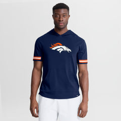 Denver Broncos Optimal Play Short Sleeve Hooded T-Shirt Navy