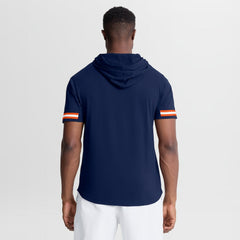 Denver Broncos Optimal Play Short Sleeve Hooded T-Shirt Navy
