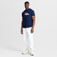 Denver Broncos Optimal Play Short Sleeve Hooded T-Shirt Navy