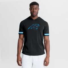 Carolina Panthers Optimal Play Short Sleeve Hooded T-Shirt Black