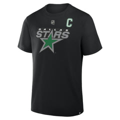 NHL Jamie Benn Dallas Stars Fanatics Authentic Stack Name & Number T-Shirt - Black