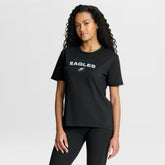 Philadelphia Eagles Women's Fade Legacy T-Shirt Black