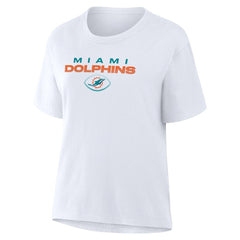 Miami Dolphins Women's Fade Legacy T-Shirt White