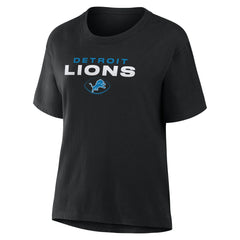 Detroit Lions Women's Fade Legacy T-Shirt Black
