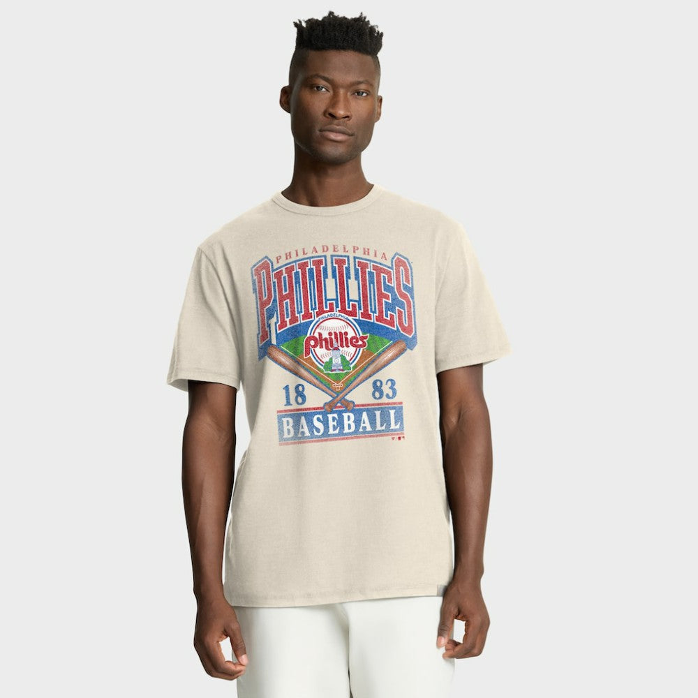 Philadelphia Phillies Fanatics Stadium Slub T-Shirt - Tan T-shirts