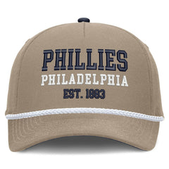 Philadelphia Phillies Nike Father's Day Rope Rise Adjustable Hat - Khaki Hats