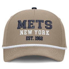 New York Mets Nike Father's Day Rope Rise Adjustable Hat - Khaki Hats