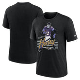 Derrick Henry Baltimore Ravens Player Graphic T-Shirt Heather Black