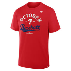 Philadelphia Phillies Fanatics 2025 MLB Postseason Locker Room T-Shirt - Red T-shirts