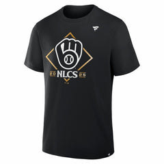 Milwaukee Brewers Fanatics 2025 National League Division Series Champions Locker Room T-Shirt - Black T-shirts