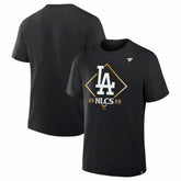 Los Angeles Dodgers Fanatics 2025 National League Division Series Champions Locker Room T-Shirt - Black T-shirts