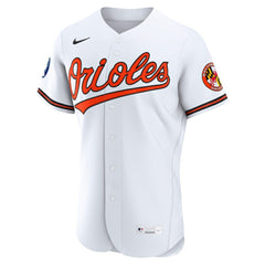 Baltimore Orioles Nike Home Sponsor Patch Authentic Jersey - White Jerseys