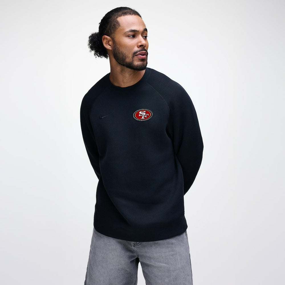 San Francisco 49ers Tech Fleece Raglan Sweatshirt Black