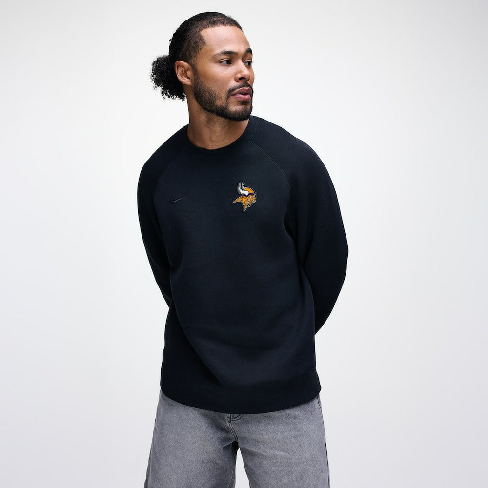 Minnesota Vikings Tech Fleece Raglan Sweatshirt Black