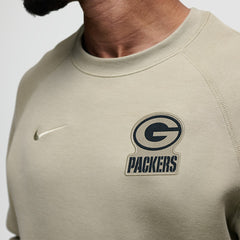 Green Bay Packers Tech Fleece Raglan Sweatshirt Olive