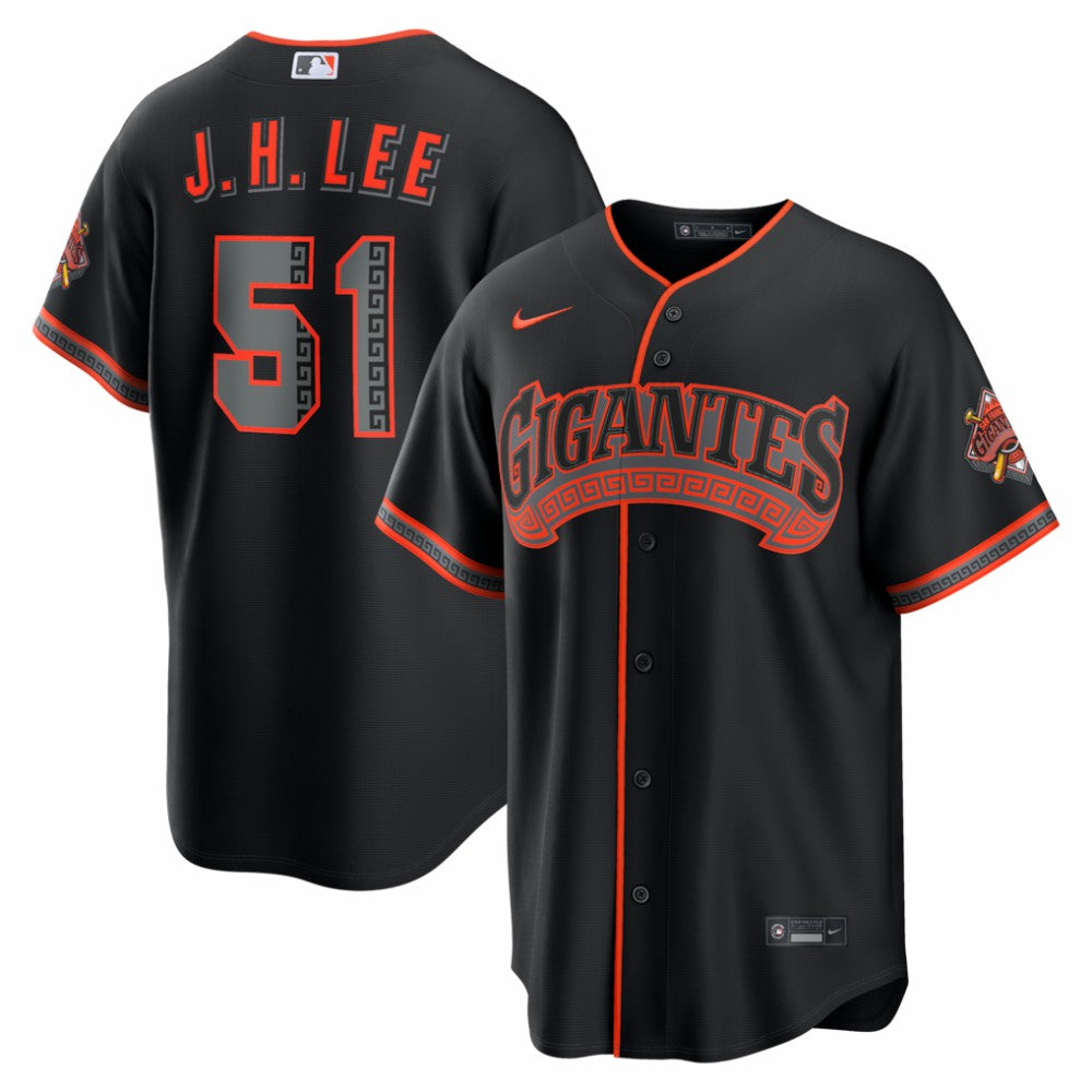 MLB Jung Hoo Lee San Francisco Giants Nike Alternate Stadium Jersey - Black
