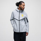 San Diego Padres Nike Tech Fleece Raglan Full-Zip Windrunner Hoodie - Heather Gray Hoodies