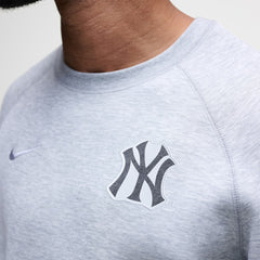New York Yankees Nike Tech Fleece Raglan Sweatshirt - Heather Charcoal Sweatshirts