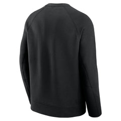 New York Mets Nike Tech Fleece Raglan Sweatshirt - Black Sweatshirts