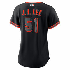 MLB Jung Hoo Lee San Francisco Giants Nike Women's Alternate Replica Jersey - Black