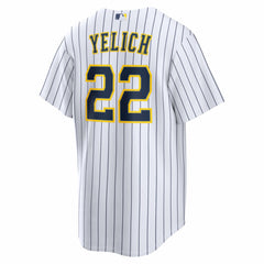 MLB Christian Yelich Milwaukee Brewers Nike Alternate Replica Jersey - White