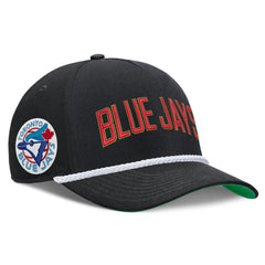 Toronto Blue Jays Nike Cooperstown Collection Rise Adjustable Hat - Black Hats