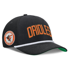 Baltimore Orioles Nike Cooperstown Collection Rise Adjustable Hat - Black Hats