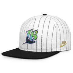Tampa Bay Rays Nike Cooperstown Collection Pro Adjustable Hat - White/Black Hats