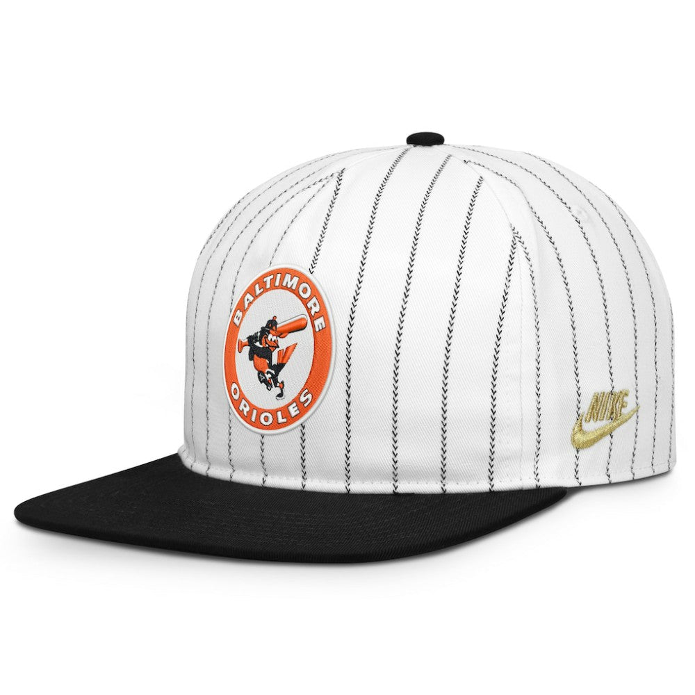 Baltimore Orioles Nike Cooperstown Collection Pro Adjustable Hat - White/Black Hats