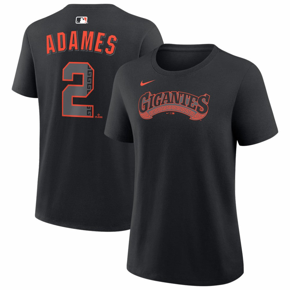 Willy Adames San Francisco Giants Nike Women's Alternate Name & Number T-Shirt - Black T-shirts