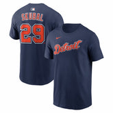 Tarik Skubal Detroit Tigers Nike Name & Number T-Shirt - Navy T-shirts