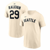 Cal Raleigh Seattle Mariners Nike Name & Number T-Shirt - Natural T-shirts
