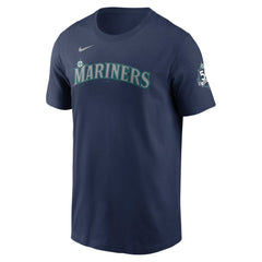 Julio Rodríguez Seattle Mariners Nike 50th Season Name & Number T-Shirt - Navy T-shirts