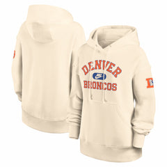 Denver Broncos Women's Oversized Legacy Phoenix Hoodie Natural