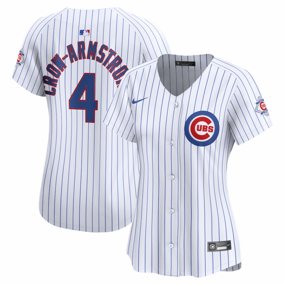 MLB Pete Crow-Armstrong Chicago Cubs Nike Women's 150th Anniversary Limited Jersey - White