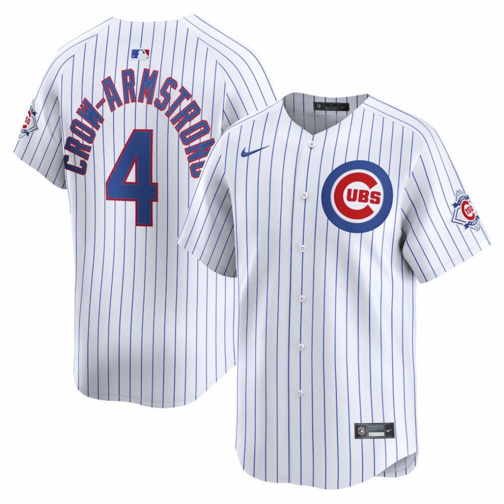 MLB Pete Crow-Armstrong Chicago Cubs Nike 150th Anniversary Limited Jersey - White