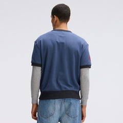 Buffalo Bills IconicFleece Short Sleeve Sweatshirt Royal