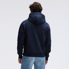 Chicago Bears IconicFleece Flocked Hoodie Navy
