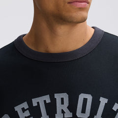 Detroit Lions IconicFleece Short Sleeve Sweatshirt Black