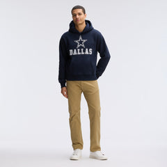 Dallas Cowboys IconicFleece Flocked Hoodie Navy