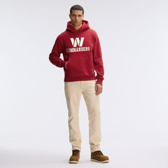Washington Commanders IconicFleece Flocked Hoodie Burgundy