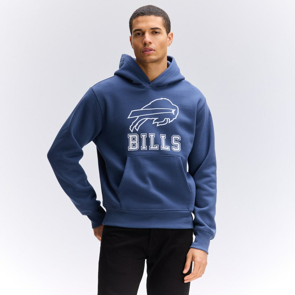 Buffalo Bills IconicFleece Flocked Hoodie Royal