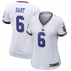 NFL Jaxson Dart New York Giants Women's Alternate Vintage White Game Jersey - White