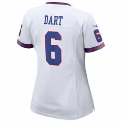 NFL Jaxson Dart New York Giants Women's Alternate Vintage White Game Jersey - White