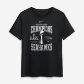 Seattle Seahawks Women's Super Bowl LX Champions Locker Room Trophy Collection T-Shirt Black