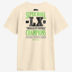 Seattle Seahawks Super Bowl LX Champions Long Ball T-Shirt Natural