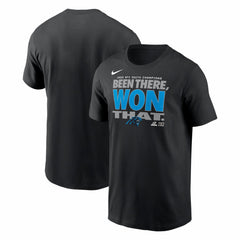 Carolina Panthers 2025 NFC South Division Champions Locker Room Trophy Collection T-Shirt Black