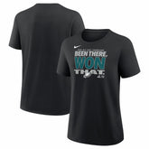 Philadelphia Eagles Women's 2025 NFC East Division Champions Locker Room Trophy Collection T-Shirt Black