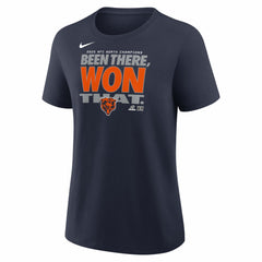 Chicago Bears Women's 2025 NFC North Division Champions Locker Room Trophy Collection T-Shirt Navy
